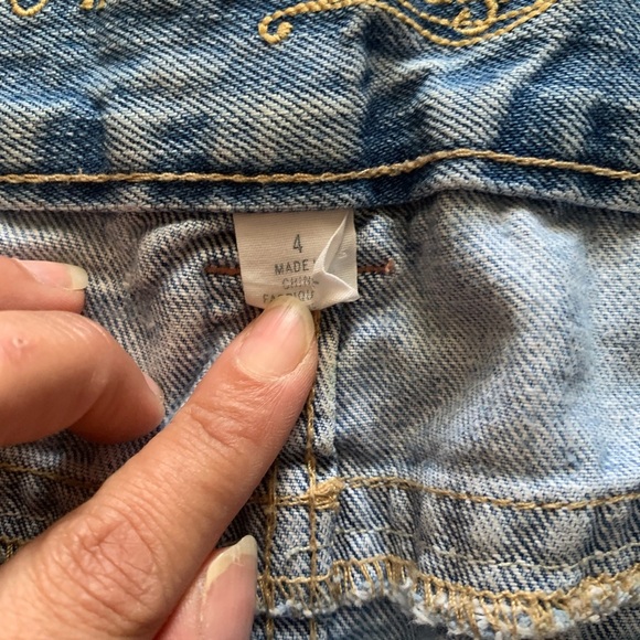 Vintage y2k American eagle micro mini denim skirt - Picture 7 of 8